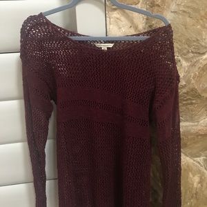 American Eagle Burgundy Sweater